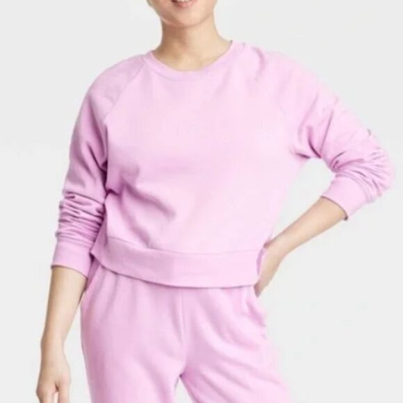 NWT Women's Fleece Lounge Sweatshirt - Colsie - Picture 2 of 3